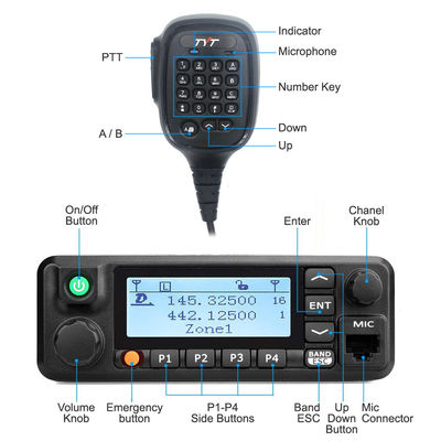 1000チャンネル デジタルモバイルラジオ VHF UHF 50W ハイパワー ウォーキー・トーク TYT MD-9600