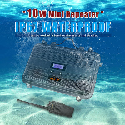 海上用車用ラジオ フルデュプレックス 双方向ラジオリピエーター LCD ミニ UHF または VHF 10W 調整可能