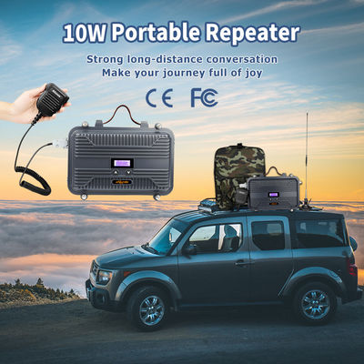 海上用車用ラジオ フルデュプレックス 双方向ラジオリピエーター LCD ミニ UHF または VHF 10W 調整可能