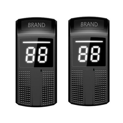 ロングレンジ ミニウォーキー・トーキー ホテル・レストラン用 ET800 充電式カラークリップ