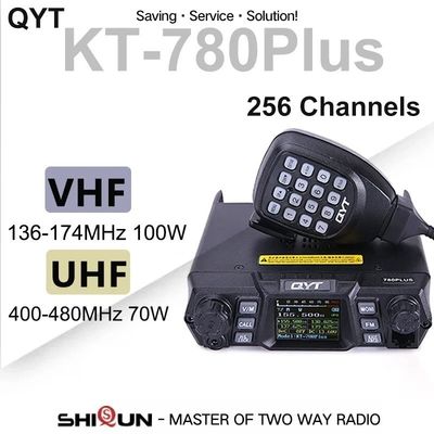 25KHzチャネル間隔 100W VHFモバイルラジオベースステーション KT-780 Plus ウォーキー・トッキー