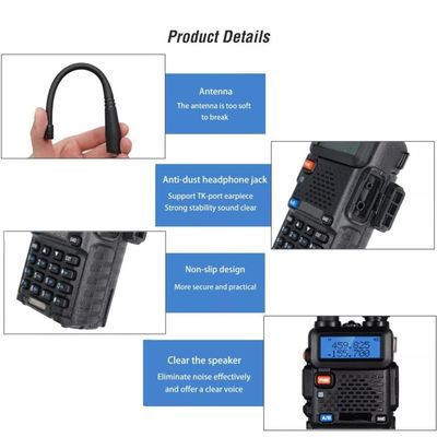 CE FCC RoHs 認定 携帯 Bf UV-5R レストランインターフォン用 VHF UHF ダブルバンド ラジオ