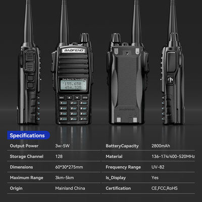 バオフェン UV-82 ウォーキー・トーク VHF UHF 周波数タイプ パキスタンでのPTT通信