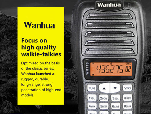 OEM オーダーメイド ウォーキー・トーキー 4G型 POC WH118 デジタルラジオ ブラック UHF VHF プロフェッショナル