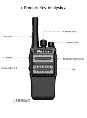 5ワットVHFUHF周波数タイプと長距離インターコムを持つオリジナルハンドホールドラジオ