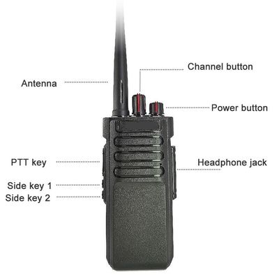 ファッション ハンドヘルドラジオ ウォーキー通話機 VHF UHF アナログインターコム 10W ウォーキー通話機 IPX7