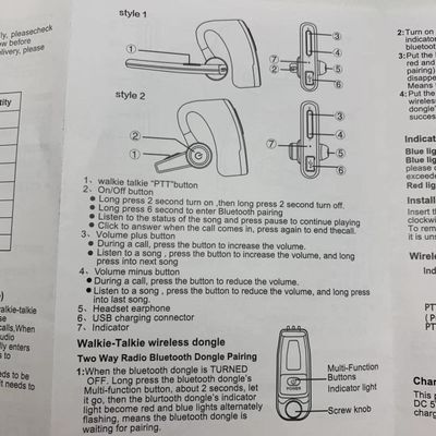 GMRS XIR P8608 P8668I DP4801 ウォーキー・トークタイプのための二方向無線ヘッドフォン