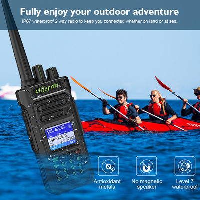 GPS IP67 VHF UHFトランシーバー通信用デジタルウォーキートーク 150*64*40mm