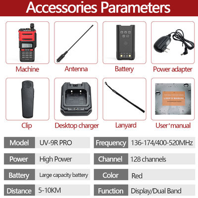 デジタル・モバイル・ラジオ・ウォーキー・トーク バオフェン BF UV 9R UV9R PRO IP68 防水トランシーバー