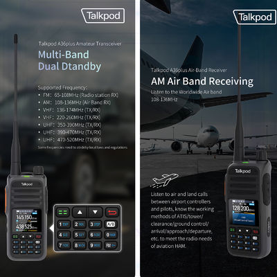 カラーディスプレイ マルチ機能 A36プラス トランシーバー 大人向け 長距離受信