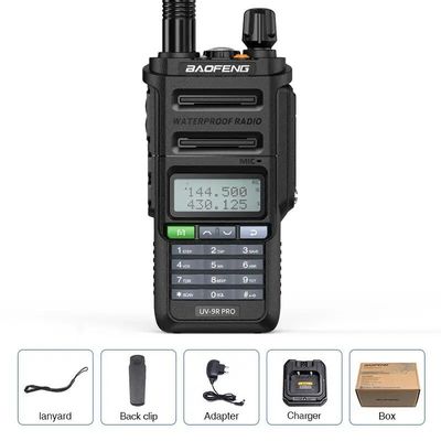 GMRS ウォーキー・トークタイプ バオフェン UV-9R PRO 防水 IP68 長距離 UHF/VHF ハム・ラジオ