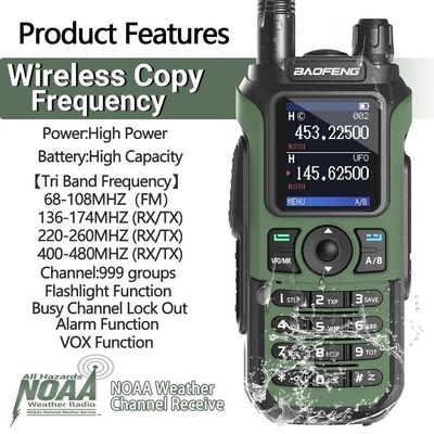 長距離バオフェン UV-21 プロ ウォーカートーク 999 CHS インターコンとダブルバンド周波数