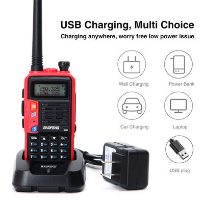 8ワットのハムウォーキー ウォーキー UV-S9プラス UHF VHF ハンドヘルドラジオ BAOFENG 2200mAhバッテリー