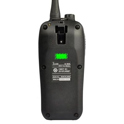 マリンIC-M25 ハンドヘルドインターコン ウォーキートーク 5W 128 / 16チャンネル 防水 携帯 黒 2024年