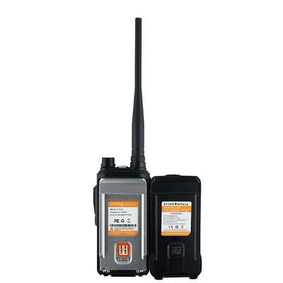 110x58x32mm バオフェン UV-13 携帯 UHF VHF ダブルバンド アマチュア ウォーキー・トーキー 黒