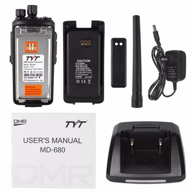 2200mAh 黒色デジタルポータブルウォーキー・トーク MD-680 VHF UHF 周波数タイプ直線