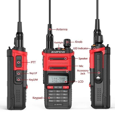 128チャネル バオフェン UV-9r PRO IP68 遠距離通信用ウォーキー・トッキー 2024年