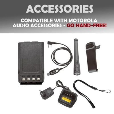 ブラックベルフォン Bf-Td515 VHF UHF ラジオ ロングレンジ 5W ポータブルワイヤレス 2 Way 商業用