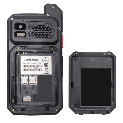 ブラックユニワ F101 4インチタッチスクリーン ゼロ IP65 防水 Poc ラジオ 4G アンドロイド ウォーキー・トーキー NFC と Sos ボタン 2024