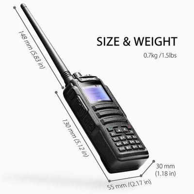 バオフェンDM-1701 5W デュアルバンドDMRラジオ Vhfモバイルラジオ 128CHストレージチャンネル