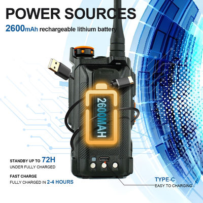 バオフェン UV-K6 手持ちの2方向ラジオ 999チャンネルとフルバンド周波数帯