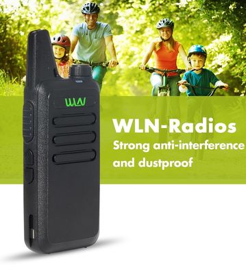 WLN KD-C1 2W/0.5W UHF ミニウォーキー・トッキー ハンドヘルドトランシーバー 400-480MHZ ホワイト・イン・ニーズ