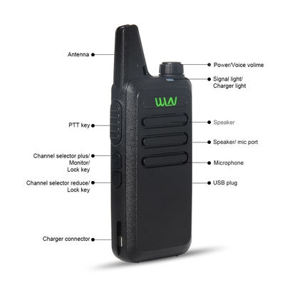 WLN KD-C1 2W/0.5W UHF ミニウォーキー・トッキー ハンドヘルドトランシーバー 400-480MHZ ホワイト・イン・ニーズ
