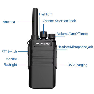 バオフェン BF-V8A UHF ハンドヘルド ウォーキー・トーキー ロングレンジ ワイヤレス インターフォン BF-V8 デュアルバンド ハム