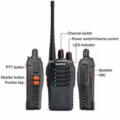 50Ω アンテナ阻力 バオフェン BF-888s Aペア BF-888s Uhf ラジオ ハンドヘルド ウォーキー・トーク