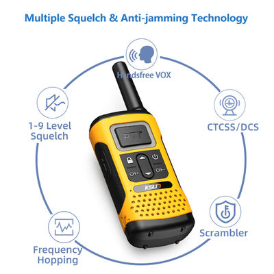 ハンドヘルド UHF KSUN GZ32 PMR FRS 免許 クローン解読機能の無料二方向ラジオ