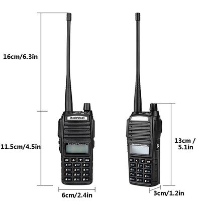 220g 黒 UV82 8W BAOFENG ダブルバンド 2 Way ウォーキー・トーク UV-82 売れるラジオ