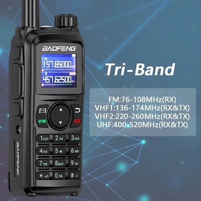 1~10KM トークレンジ バオフェン UV-28L 10W トライバンドインターコン USB-C 充電 ポータブルCBラジオ