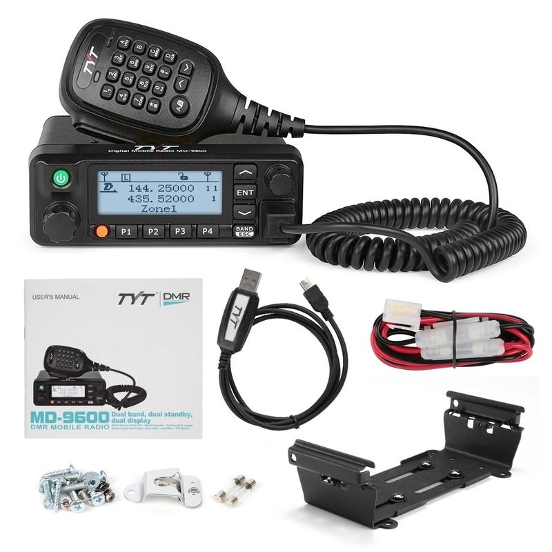 1000チャンネル デジタルモバイルラジオ VHF UHF 50W ハイパワー ウォーキー・トーク TYT MD-9600